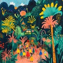 energetic, samba inspired carnival tune with exotic jungle sounds