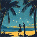 an instrumental salsa tune evoking relaxation under night sky