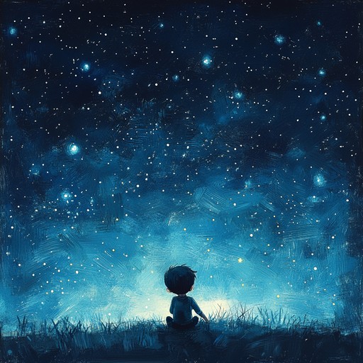 An instrumental piece that blends celestial tones and delicate melodies to create a lullaby that feels both familiar and otherworldly. The music evokes images of stars and galaxies, wrapping the listener in a soothing, alien embrace.