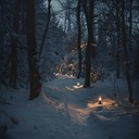 eerie yet celebratory, dark ambient winter solstice track