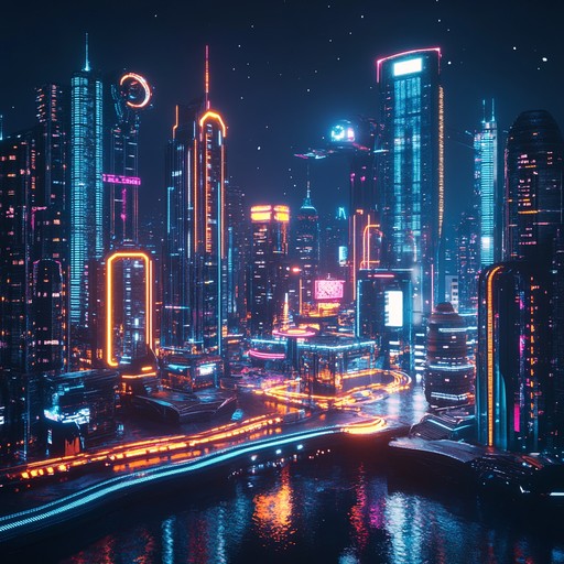 Experience the sonic essence of a future victory parade in a neon lit metropolis. This track features driving synths, pulsating basslines, and triumphant melodies that capture the essence of overcoming challenges in a high tech, cyberpunk world