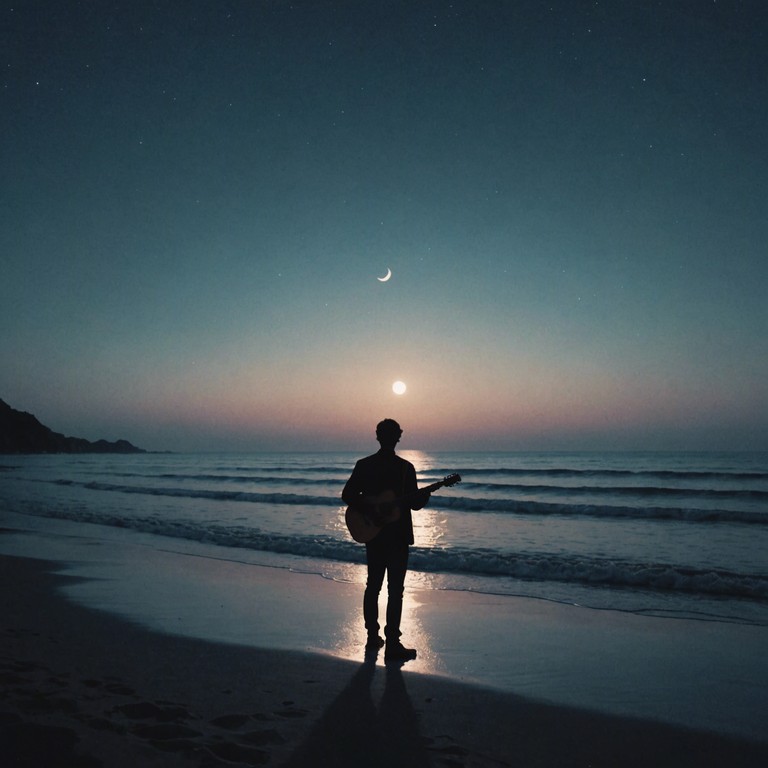 Imagine a scenic outdoor setting under the stars where slower folk melodies and passionate salsa beats merge, forming a rich musical experience that invites both reflection and dancing.