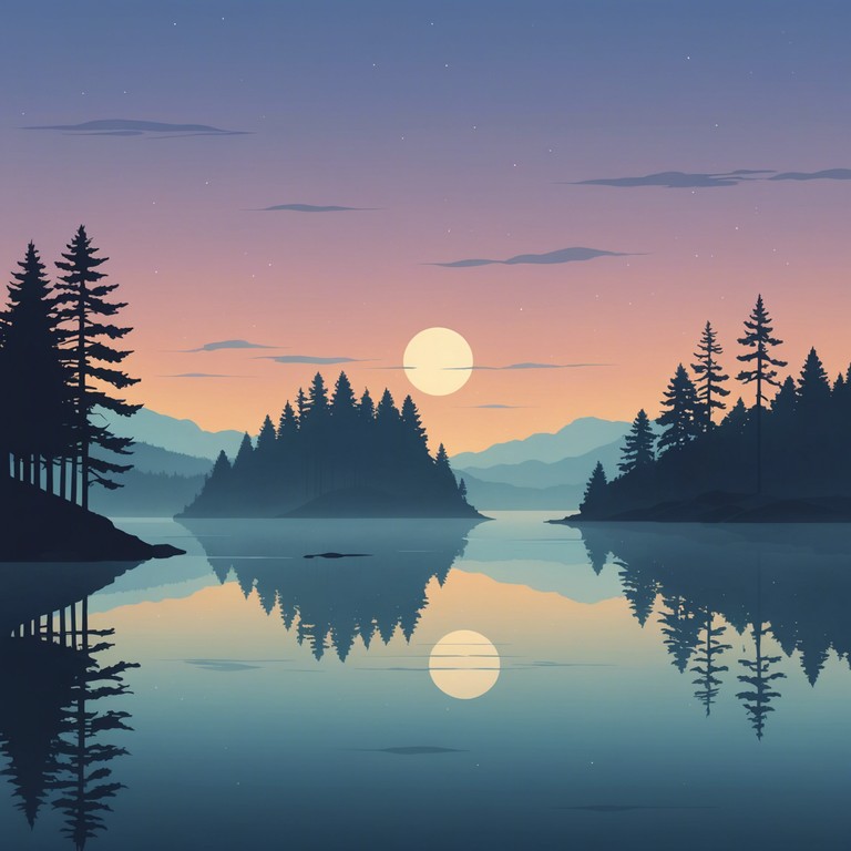 As you listen, you're enveloped in a serene, yet sorrowful soundscape where gentle guitar strums blend with airy, expansive synthesizers. It's like wandering through memories, each step bringing both comfort and a nostalgic ache.