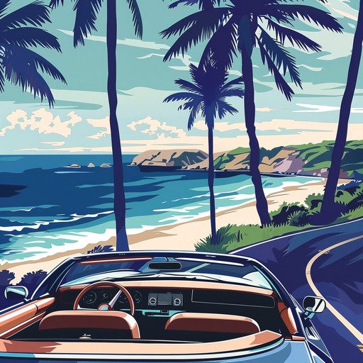 An airy and happy guitar piece that imagines cruising along the coast, the serenity of the sea air blending with the joy of the open road, making it an ideal backdrop for a laid back summer vibe.