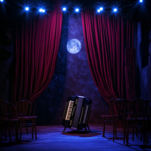 An instrumental cabaret piece that melds dreamlike melodies with the sultry ambiance of a velvet clad nightclub, taking listeners on an ethereal journey through nocturnal imaginings