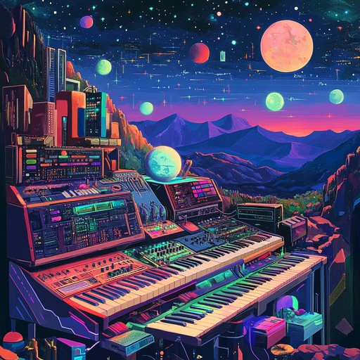 An innovative instrumental piece that fuses vibrant new wave synthesizers with traditional instruments from around the world, creating a rhythmic tapestry that is both nostalgic and forward looking.