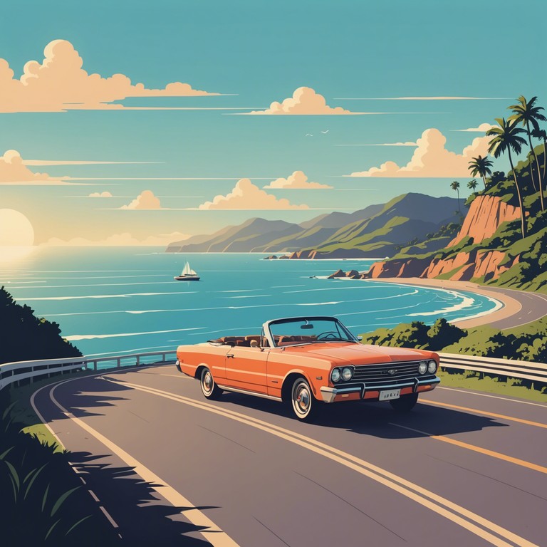 Imagine a perfect summer day filled with laughter, friends, and a road trip along the coast. The song captures the essence of youthful adventure and the bliss of sunny days with its engaging electric guitar melodies and vibrant energy.