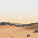 relaxing ethnic melody, inspired by saharan desert landscapes