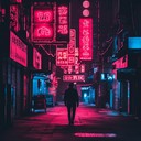 an instrumental trip hop piece reflecting solitude in urban nights