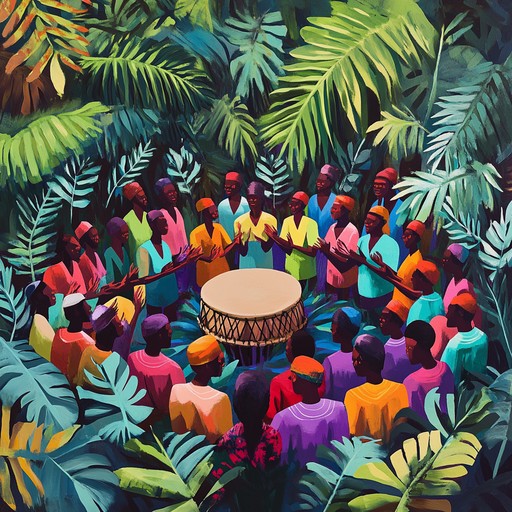 An uplifting gospel hymn that integrates vibrant jungle instruments, animal sounds, and traditional african rhythms. This exotic combination creates a powerful and spiritual atmosphere, bringing listeners closer to nature and divine inspiration.