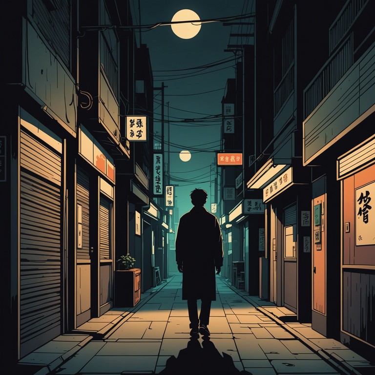 As the city of tokyo sleeps, secrets begin to unravel under the cover of darkness. This track combines modern jpop rhythms with eerie traditional melodies to craft a story of intrigue and suspense.