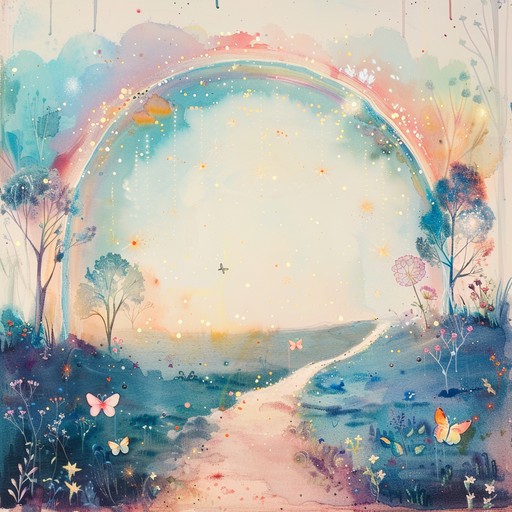 This instrumental track invites young listeners into a magical and fantastical world, where floating rainbows and enchanting melodies abound. Perfect for bedtime or quiet play, the gentle harmonic arrangement creates a calm and serene atmosphere lily