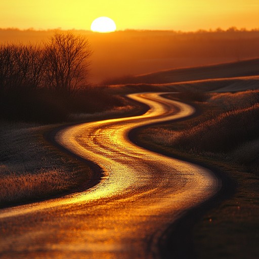 This track captures the essence of a peaceful evening drive through the countryside. With soothing guitar melodies and gentle percussion, it paints a vivid picture of golden sunsets and open fields, inviting listeners to a tranquil and serene auditory journey.