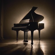 lush, dark piano cabaret evoking mystery