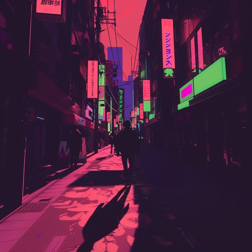 A mesmerizing blend of electronic beats and ethereal melodies, this track transports the listener to the mysterious streets of neon lit tokyo. Layers of synths and delicate piano convey a sense of curiosity and hidden adventures, making it a perfect backdrop for noir esque storytelling or introspective moments.