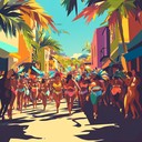 lively samba beats perfect for a sunny carnival celebration