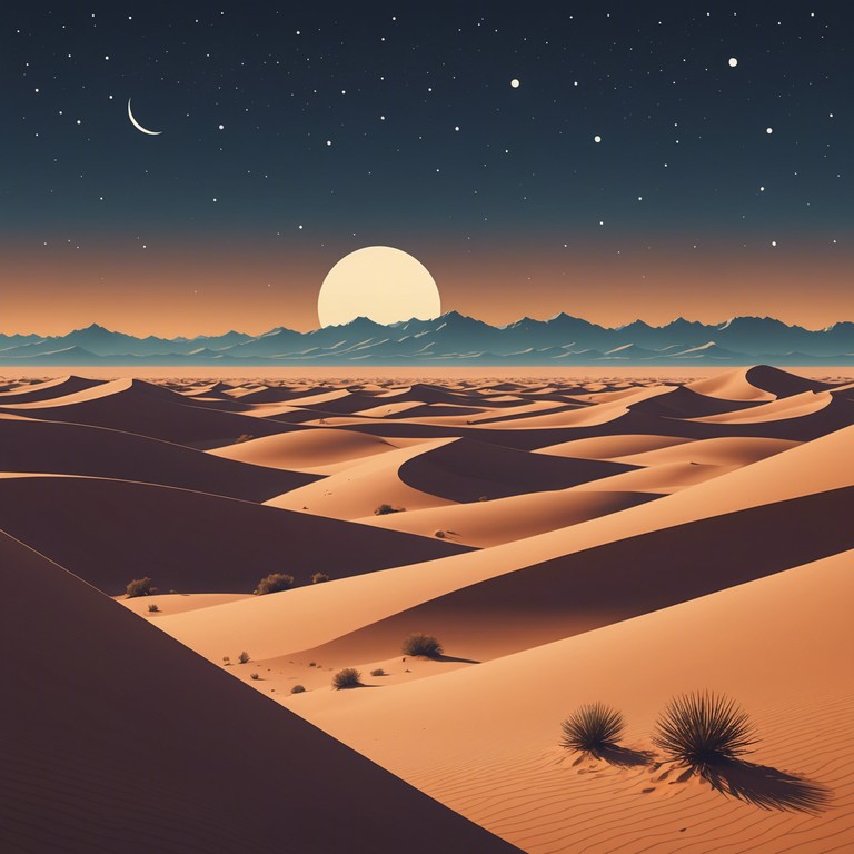 This track embodies the essence of a vast desert landscape, infused with the vibrant rhythms of rumba. The music tells a story of wanderlust and the mysteries hidden in the sands, carried by warm winds and the pulse of distant drums.