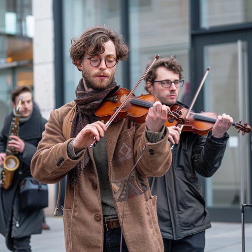 Experience the gentle embrace of traditional klezmer music, characterized by warm melodies and heartfelt emotion. This instrumental piece weaves together the soulful tones of clarinets and violins, offering a tranquil journey through the evocative landscape of eastern european culture.