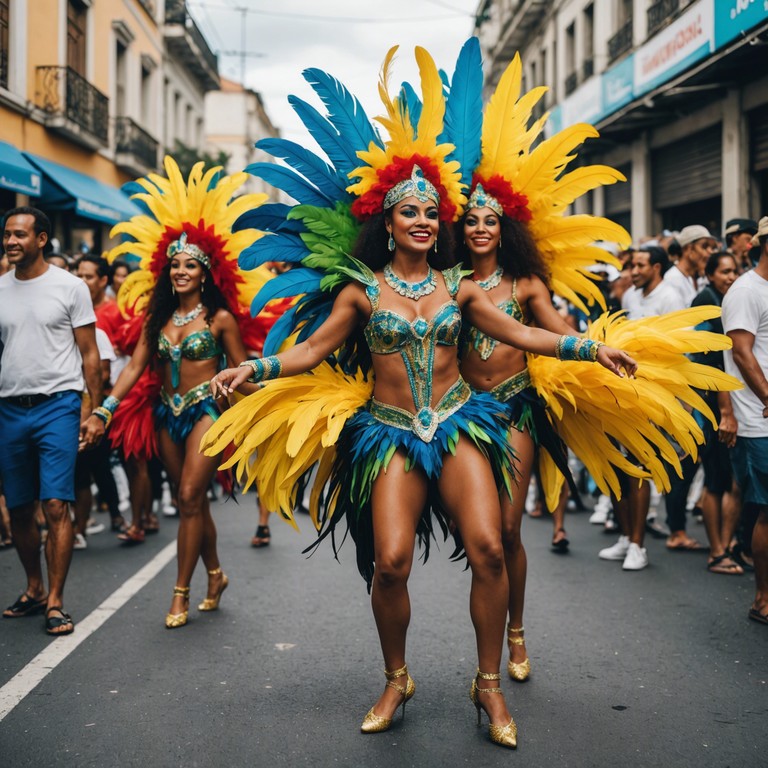 This track embodies the vibrant and explosive energy of brazilian carnival through infectious samba rhythms, highlighting the traditional and joyful essence of brazilian culture. With a singular focus on percussion, the music radiates a powerful, immersive experience reminiscent of a lively rio street party during carnival.