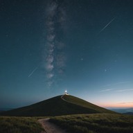 soothing theremin waves over calming landscapes