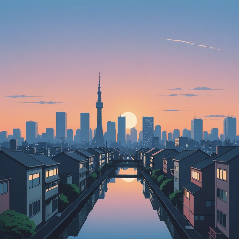 Inspired by the peaceful early mornings in tokyo, this composition captures the gentle spirit of the city awakening. Soft piano chords meld with subtle electronic elements to provide a soothing soundscape that reflects the serene landscapes and bustling early hours of tokyo streets.