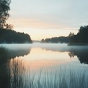 a gentle harp piece capturing the calm of early morning