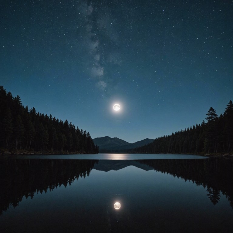 A mesmerizing orchestral composition that evokes the peace and serenity of a moonlit evening. The gentle interplay of strings brings the calmness of the night sky into a musical form, providing a soothing escape into a world of quiet solitude and reflective calm.