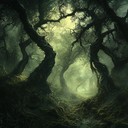 weaving through nostalgic, mystical forest sounds with haunting echo.