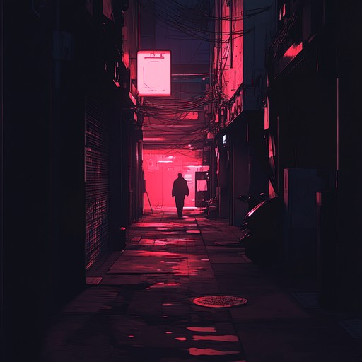 Dive into a neon lit cityscape, where shadows whisper secrets and digital echoes reverberate through darkened alleyways. Pulsating and enigmatic, the music creates an immersive environment filled with cybernetic intrigue and futuristic tension.