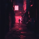 haunting electronic beats with cyberpunk atmosphere and mystery.