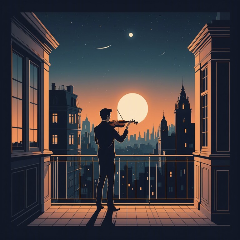 A composition that captures the haunting beauty of a moonlit night, reflected through the melancholic strains of a solo violin. As the melody escalates, it mimics the passage from twilight to the depth of night, offering a reflection on solitude and the cyclical nature of emotions.