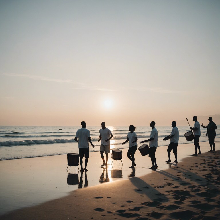 As the sun casts its first light, the infectious beats of the djembe call everyone at the beach to join in dance, celebrating the beauty of life and the shared human spirit. This track encapsulates the warmth of the sun and the joy of community in perfect harmony.