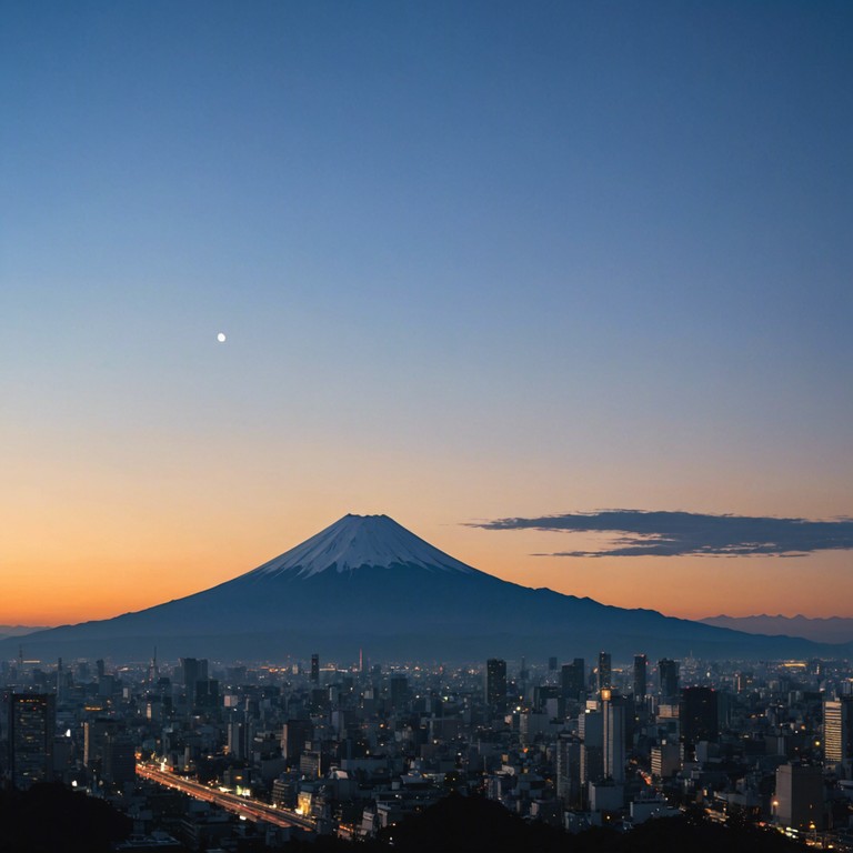 A track that captures the contrasting nature of tokyo during sunrise, where traditional meets contemporary and peace meets vitality. It highlights the harmonic beauty of the koto, creating a soundscape that is as calming as it is inspiring.