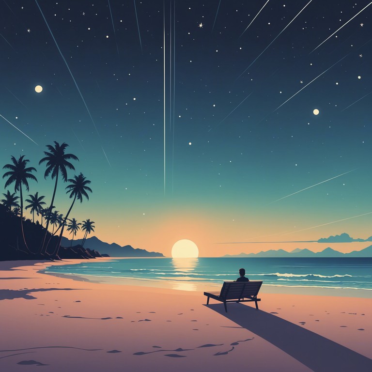 Imagine yourself on a serene beach at night, the celestial skies above are lit with stars as waves of ethereal, dreamy beats flow through the warm air. This track combines subtle melodic undertones with infectious dance rhythms, creating a surreal dance pop ambiance perfect for nighttime revelries or peaceful solitary moments.