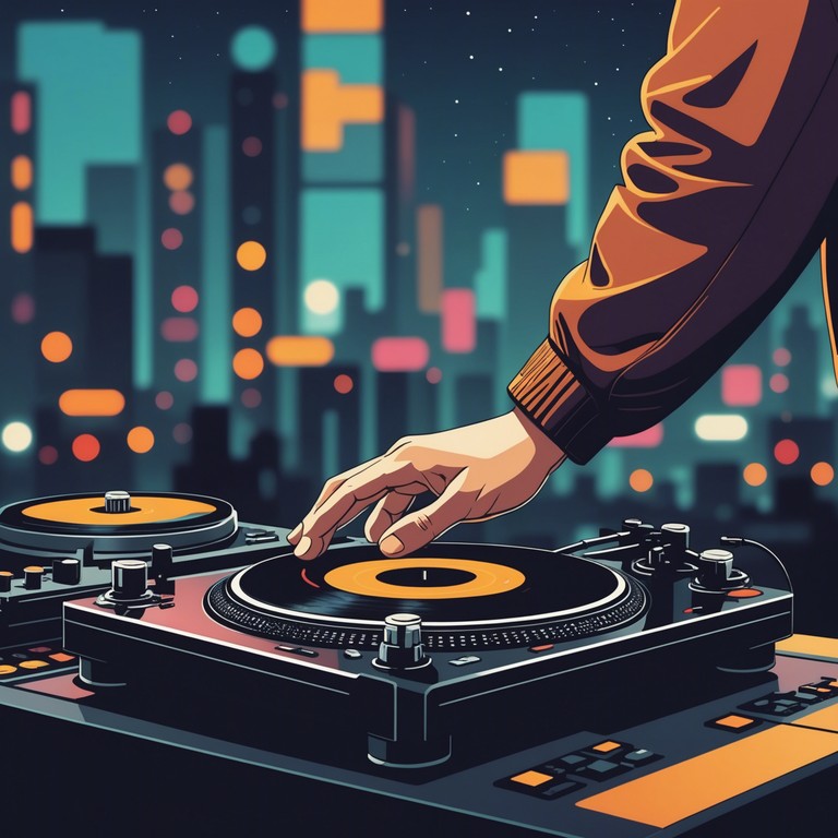 Imagine the cacophony of city sounds turned into a structured chaos that stretches the boundaries of traditional rap, using advanced turntable techniques to deliver a cutting edge auditory experience