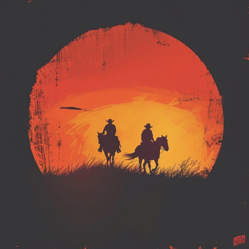 Picture an open, dusty landscape at sunset. The sound carries the tension and drama of a classic western showdown, with slow-building, atmospheric guitars and a steady, heart-pounding rhythm.