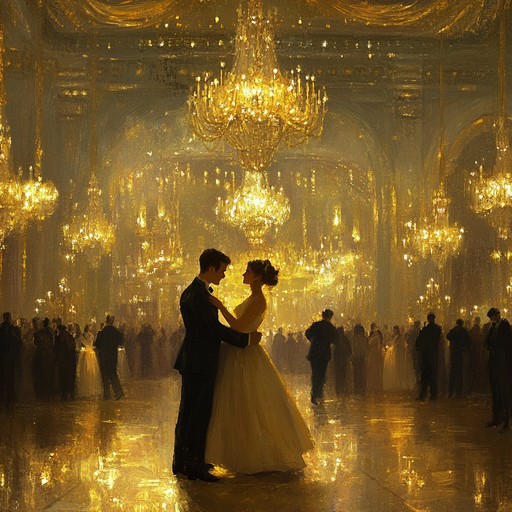 A charming orchestral waltz journeying through the elegance of vienna's past, with sweeping strings, delicate woodwinds, and a graceful piano melody, ideal for romantic and timeless moments