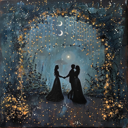 This enchanting waltz transports listeners to a magical evening dance under a starry sky. The orchestration features lush strings, gentle woodwinds, and a playful harp, creating an uplifting and dreamy atmosphere. The lyrical melodies and waltz rhythm evoke a sense of euphoria and enchantment, perfect for moments of joy and wonder.