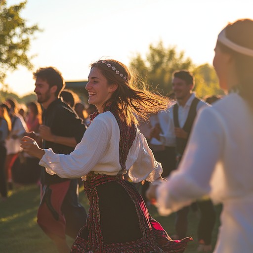 Immerse yourself in the cheerful spirit of klezmer music as it fills the air with joy and excitement. The clarinet's bright melodies are complemented by the lively rhythms of accordion, violin, and double bass, creating an atmosphere perfect for dancing and celebration.