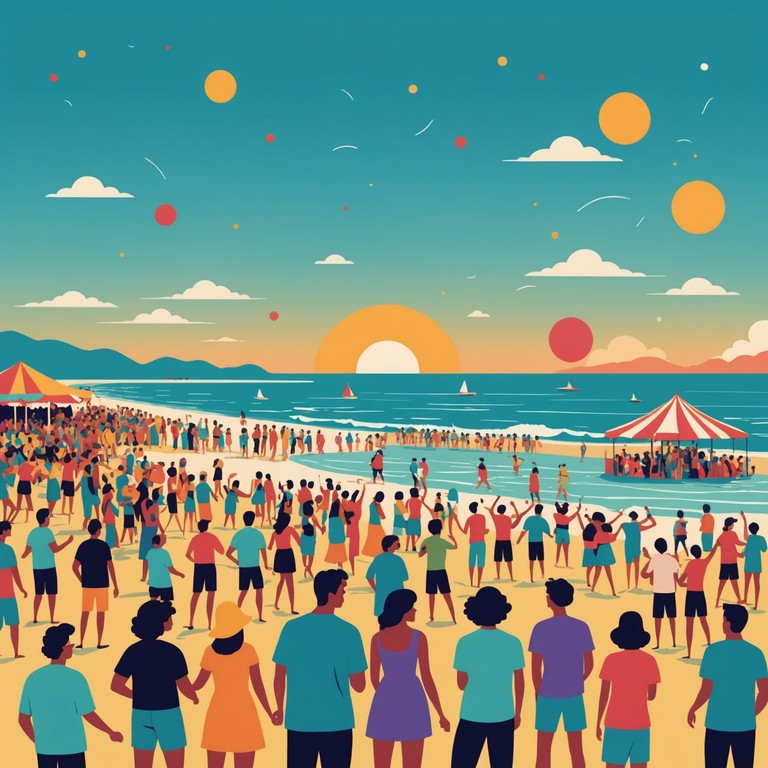 Envision a perfect day at the beach turned into a spontaneous dance party, complete with beats that make your heart bounce and your feet move. This alternative description emphasizes the track's suitability for outdoor fun and social gatherings, enhancing its appeal as a go to summer anthem.