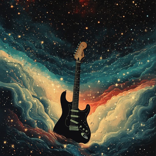 This piece features smooth, flowing electric guitar melodies intertwined with atmospheric synthesizers, creating a relaxing soundscape that evokes the sensation of floating through tranquil celestial spaces, inviting reflection and inner peace.