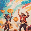 a lively punk instrumental about pirates in a pancake frenzy