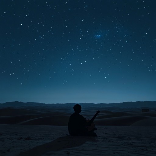 A mesmerizing instrumental piece that blends traditional middle eastern melodies with hypnotic rhythms, transporting listeners to a starlit desert landscape.