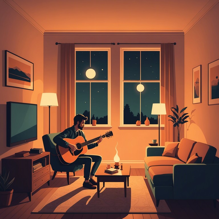 Venture into a serene soundscape where soft strums of the classical guitar blend with the subtle rhythms of bossa nova, crafting an ideal setting for unwinding or gentle contemplation.