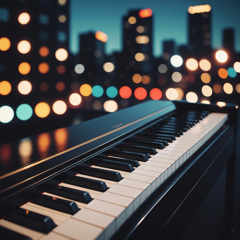 An innovative blend of nursery rhyme structures with soft urban electronic music, metro night melodies offers a serene auditory journey through the cityscape at dusk, utilizing the piano to bring warmth and familiarity into the blend of subtle beats and electronica.