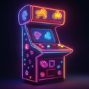 playful retro 80s vibes with colorful neon sounds