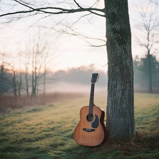 An instrumental track that blends folk rock with ambient textures. The acoustic guitar lays a gentle foundation while electric guitar melodies drift like waves, creating an atmosphere of peace and contemplation. Subtle percussion adds depth without overpowering the delicate harmonies.