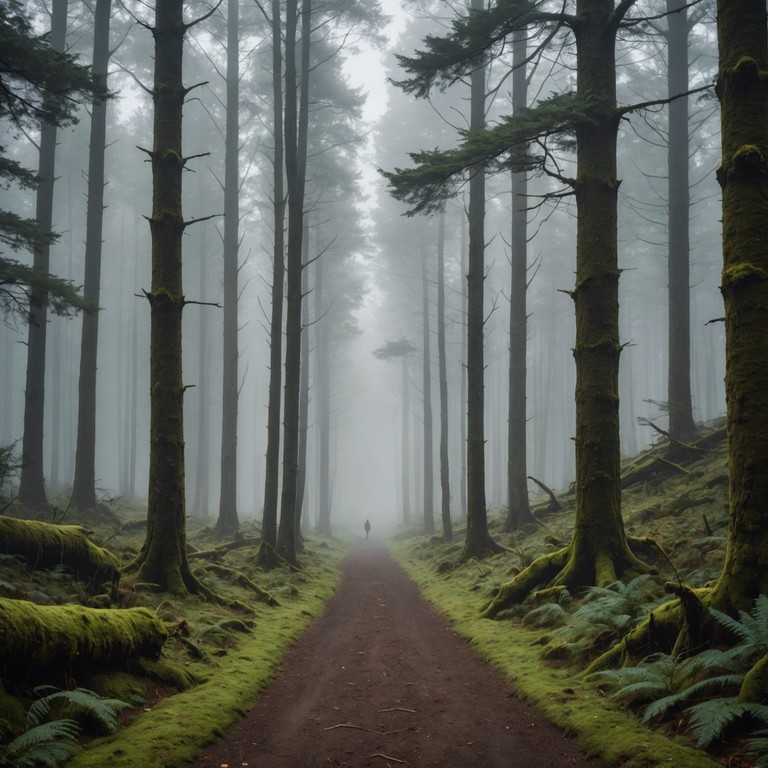 Imagine walking gently through an ancient forest; each step you take creates a soft rhythm complemented by the strumming of an acoustic guitar, building an intimate connection with the wilderness around you.