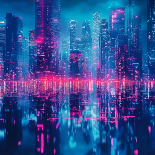 Immerse yourself in an ultra chill lofi track, where soothing beats blend seamlessly with atmospheric synths, evoking a serene urban landscape under glowing, futuristic neon signs.