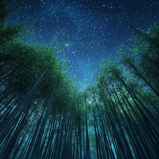 An ethereal journey through a cosmic bamboo forest with calming bamboo flutes and surreal synthesizers. Perfect for meditation and unwinding after a long day.